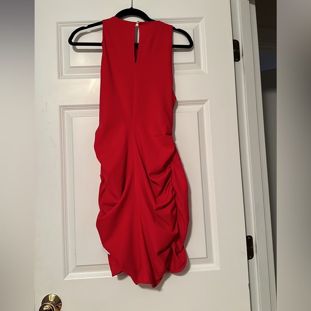 ASOS red bodycon dress